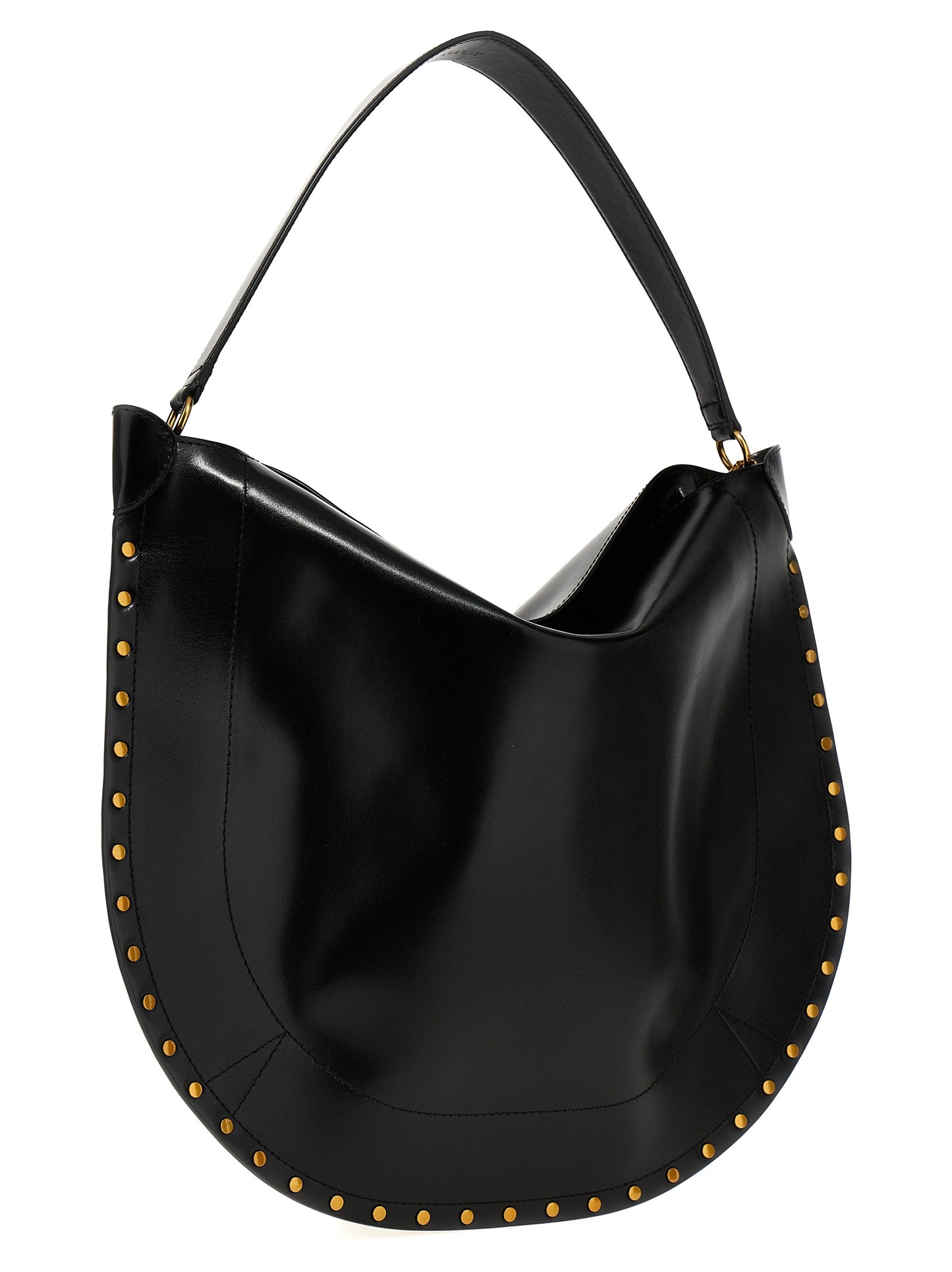 Isabel Marant smooth leather hobo bag with PP0200FAB2C02M01BK