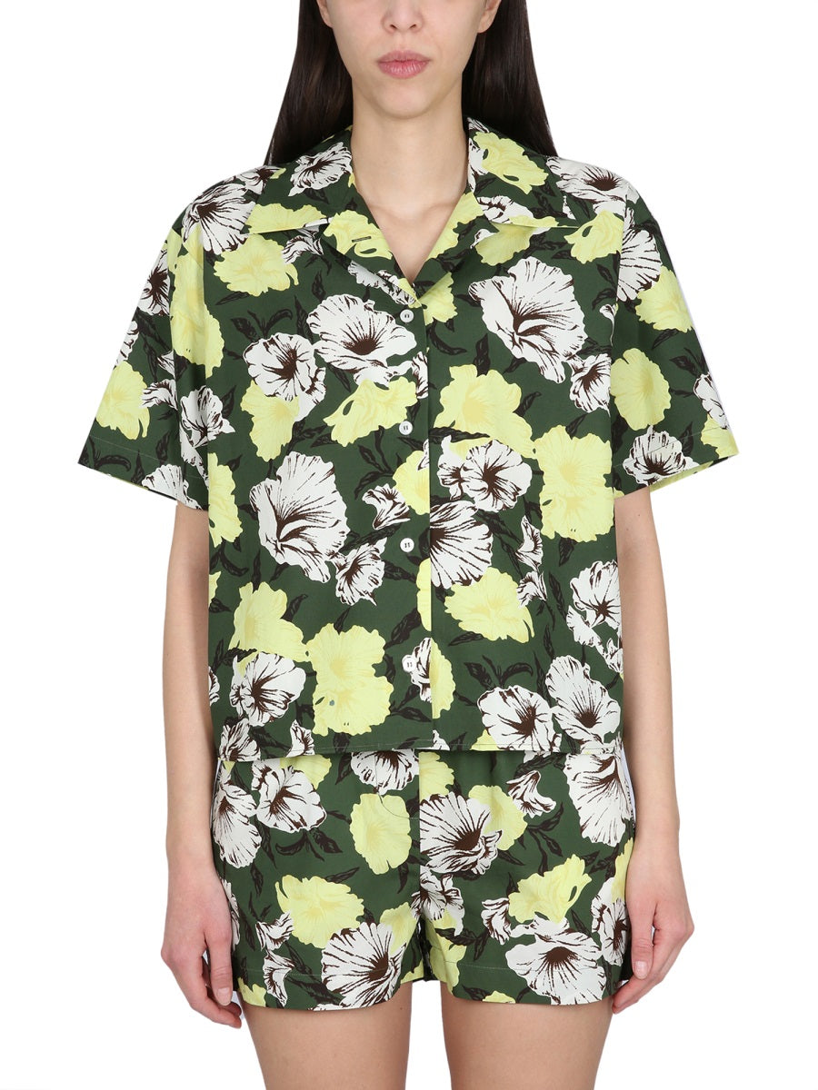 MSGM FLORAL PRINT SHIRT 3441MDE2323715237