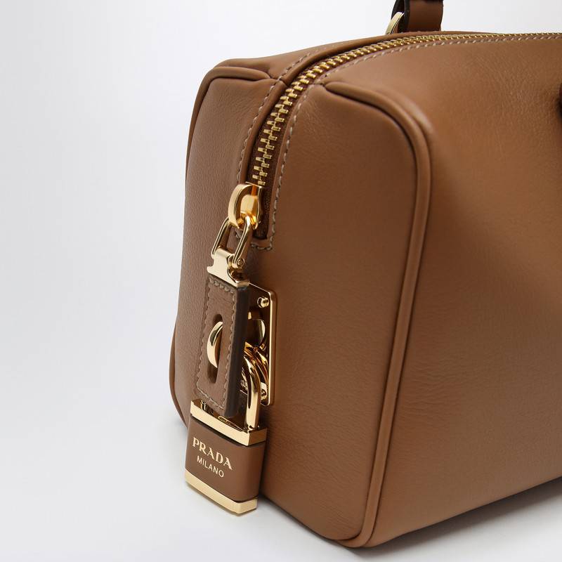 Prada Medium caramel-coloured leather bowling bag 1BB127ODO2CYSQ_PRADA-F03BH