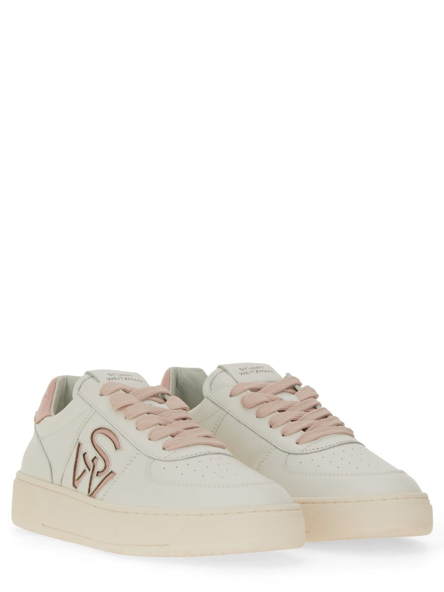 STUART WEITZMAN SNEAKER WITH LOGO SH305WT/PK