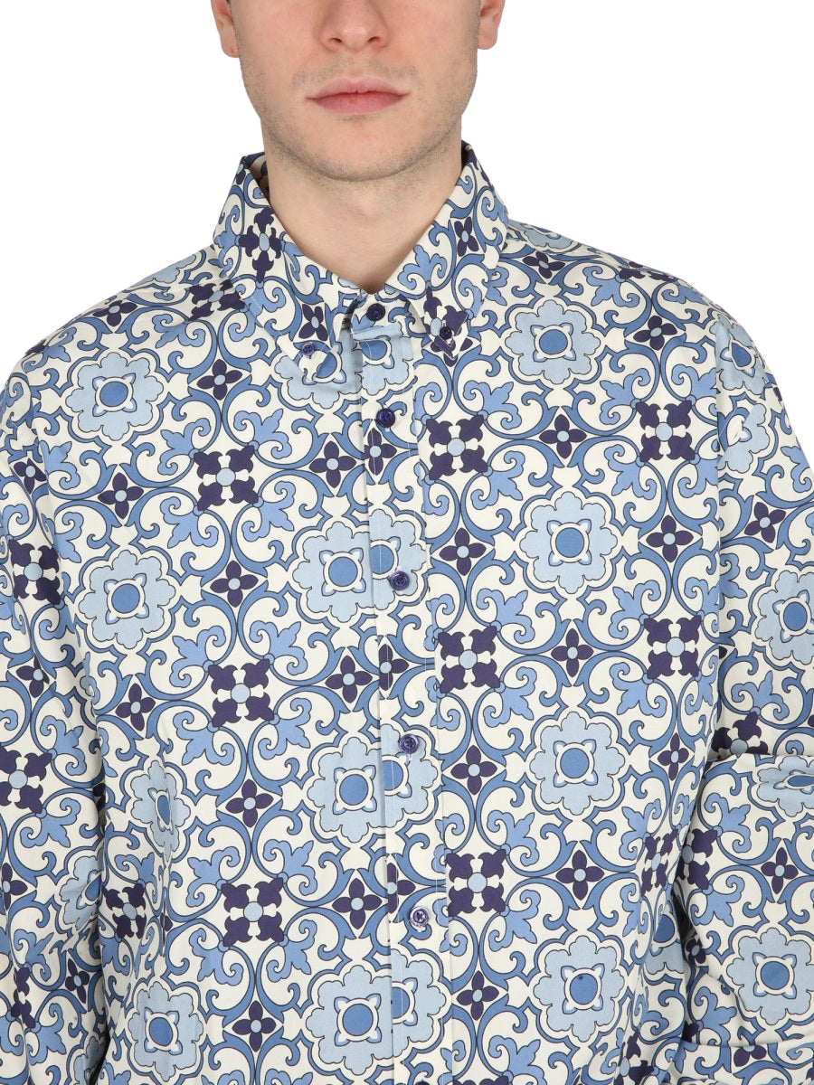 Drôle De Monsieur FAIENCE SHIRT SH136CO049BLUE