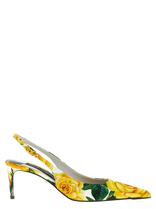 Dolce & Gabbana 'ROSE GIALLE' SLINGBACK CG0639AS817HA3VO