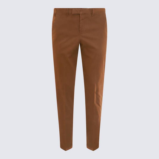 PT TORINO Trousers Brown COATMAZ00CL1NU46Y100