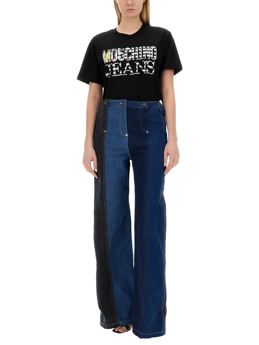 MOSCHINO JEANS T-SHIRT WITH LOGO 070337622555