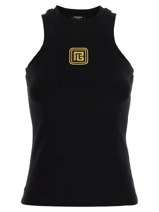 Balmain 'PB' TANK TOP CF1EB045BC49EAD