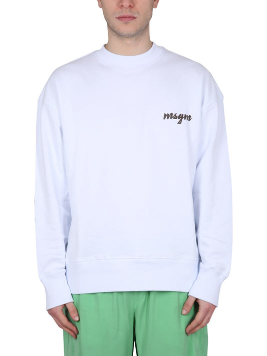 MSGM CREWNECK SWEATSHIRT WITH LOGO 3440MM19223700001