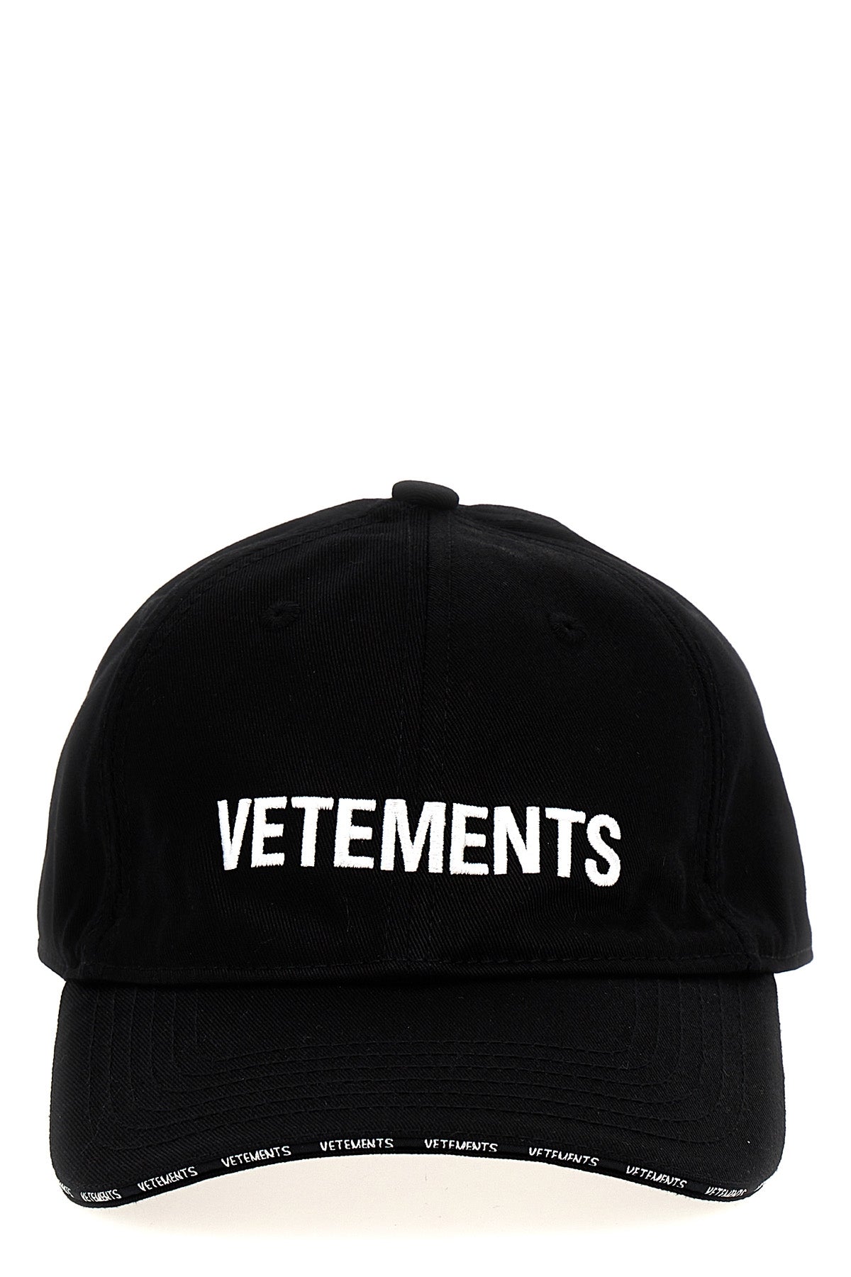 VETEMENTS LOGO CAP UE64CA100BBLACK