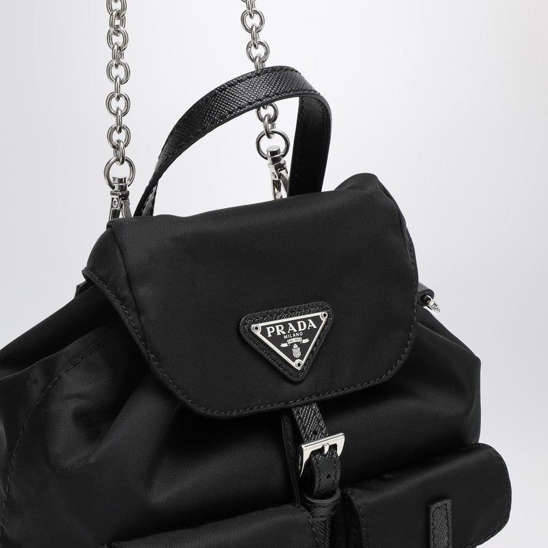 Prada Mini black Re-Nylon backpack with logo 1BH029DOMRV44P_PRADA-F0002