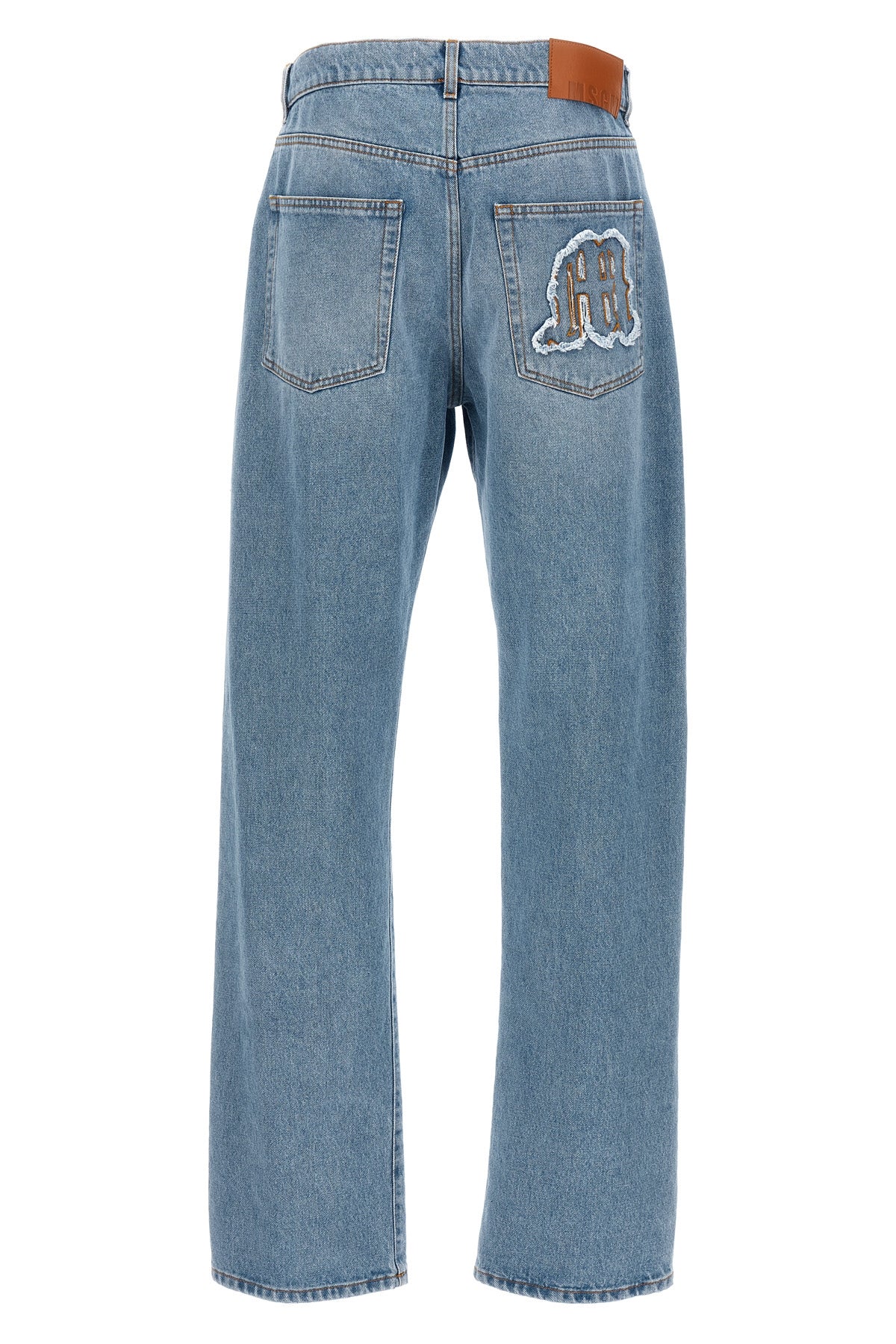 MSGM LOGO EMBROIDERY JEANS