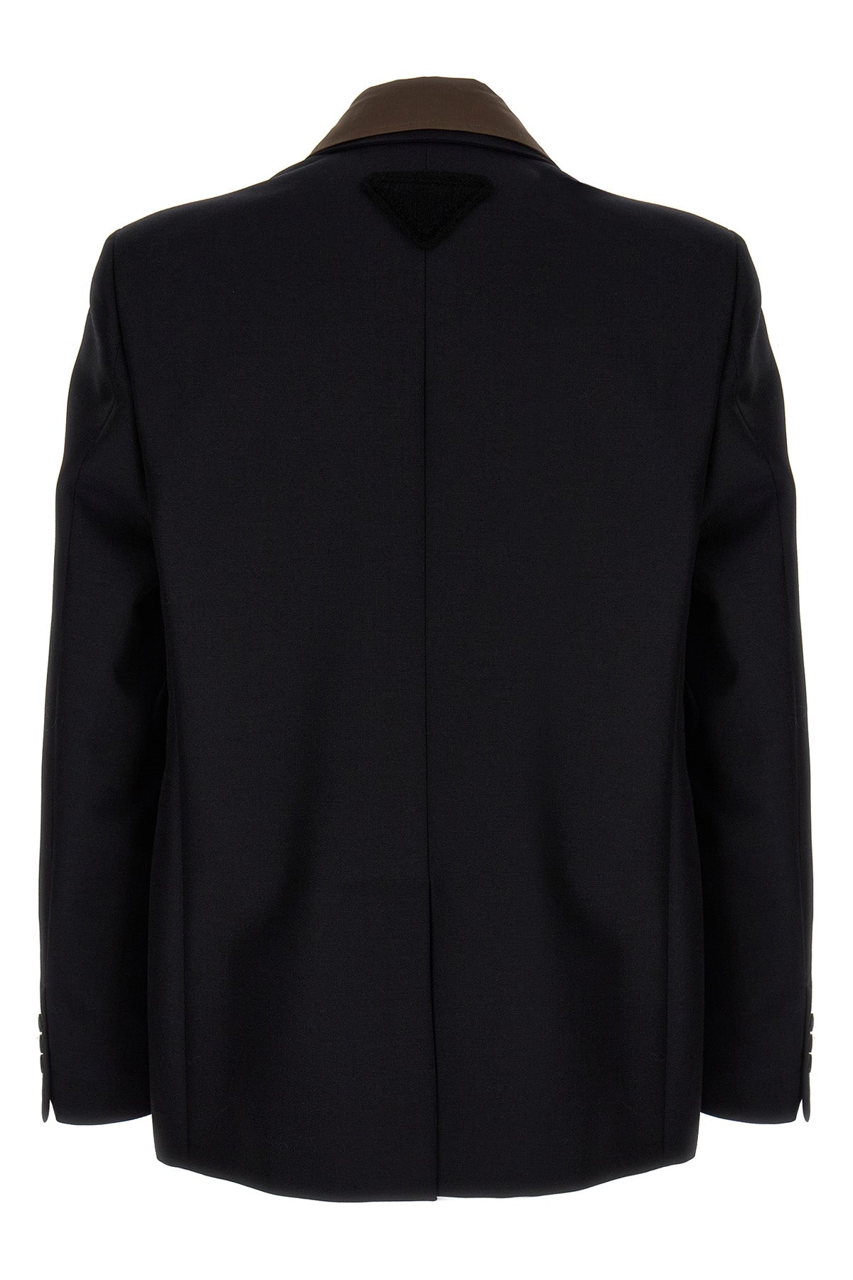 Prada REMOVABLE COLLAR SINGLE-BREASTED BLAZER UGM2341WC1F0008