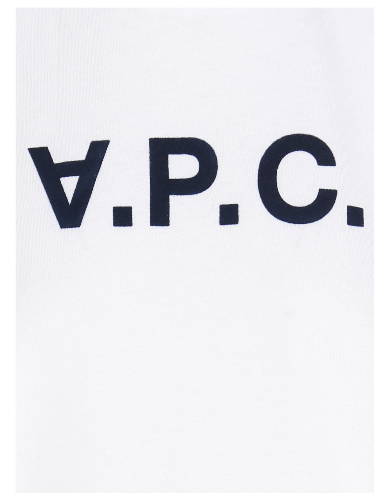 A.P.C. FLOCKED LOGO T-SHIRT COBQXF26588IAK