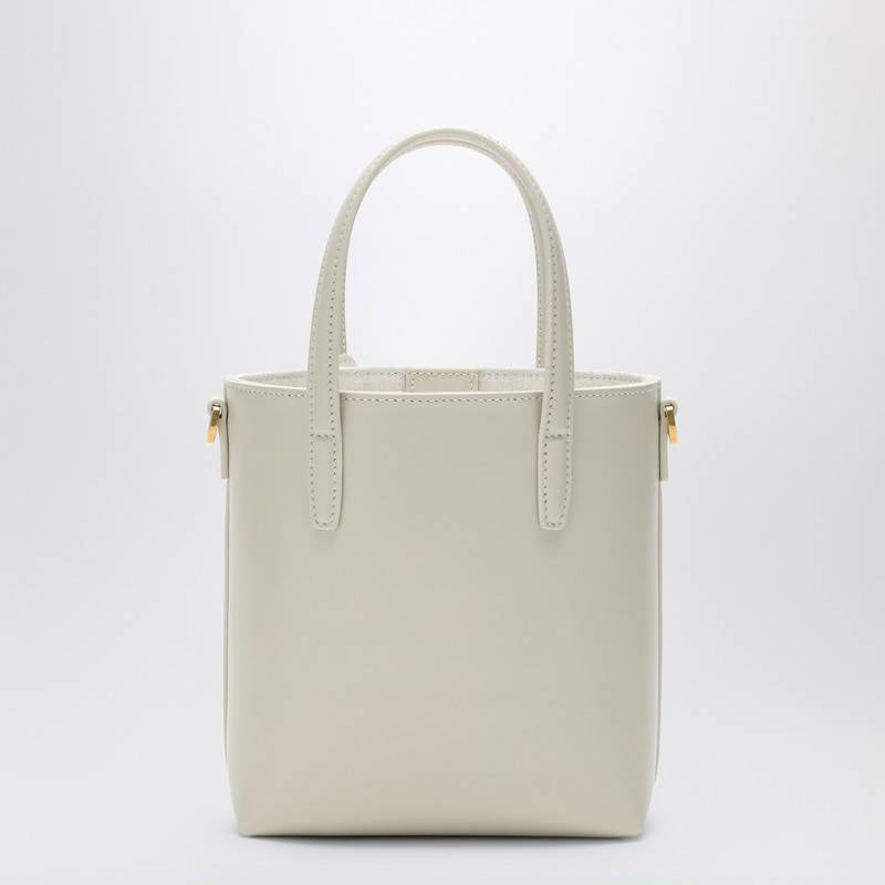 Saint Laurent Cream coloured leather mini shopping bag in Box 773995AADDIO_YSL-9207