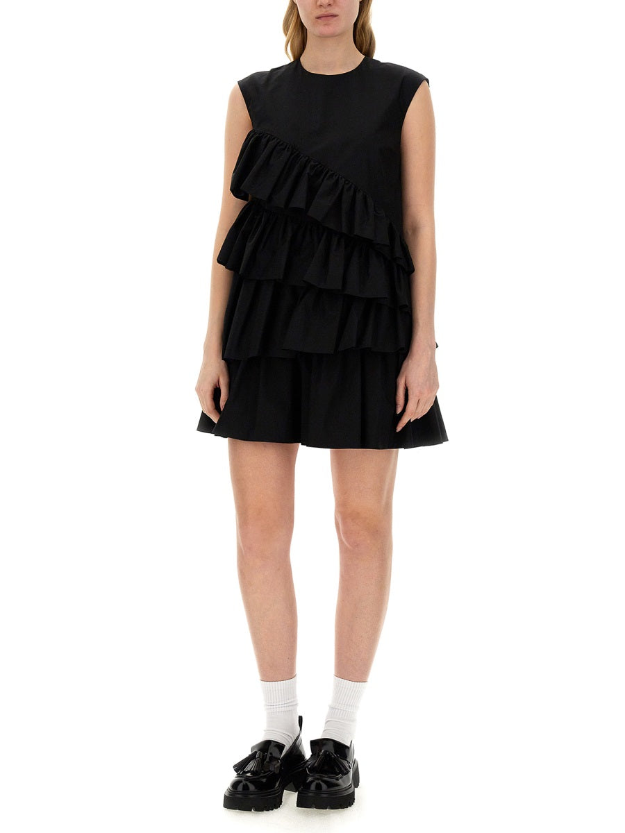 MSGM DRESS WITH RUFFLES 3641MDA4224710199