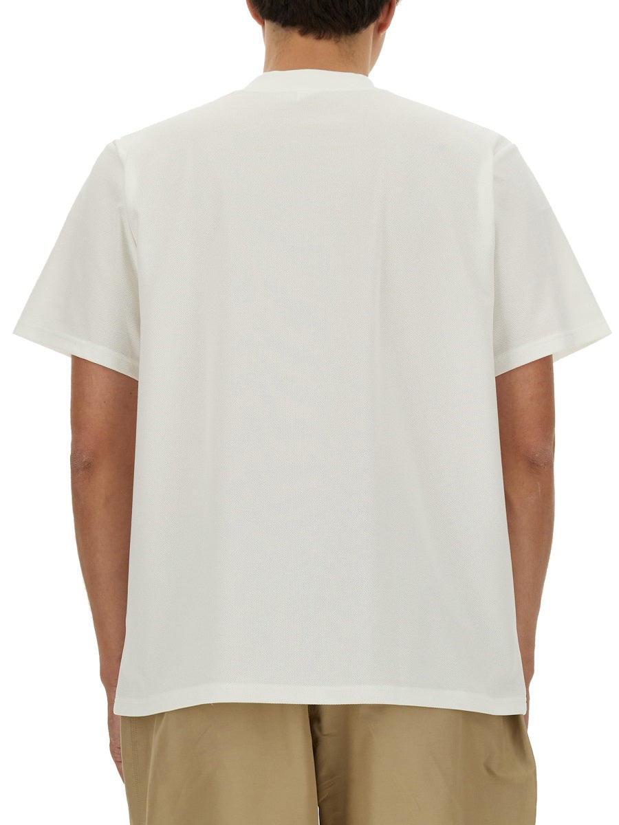 South2 West8 T-SHIRT WITH LOGO OT612A-WHITE