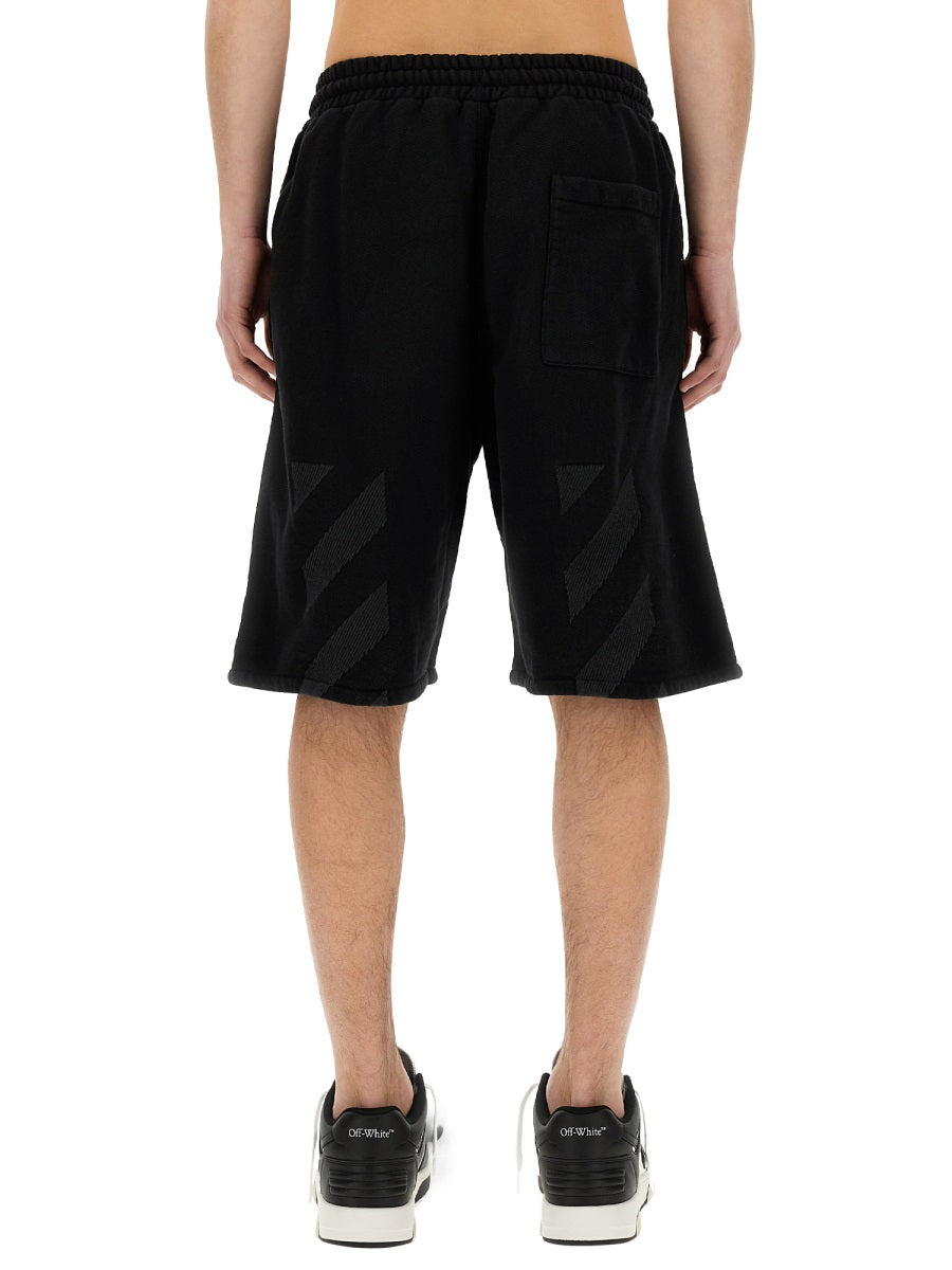 Off-White BERMUDA WITH LOGO OMCI013S24FLE0021001