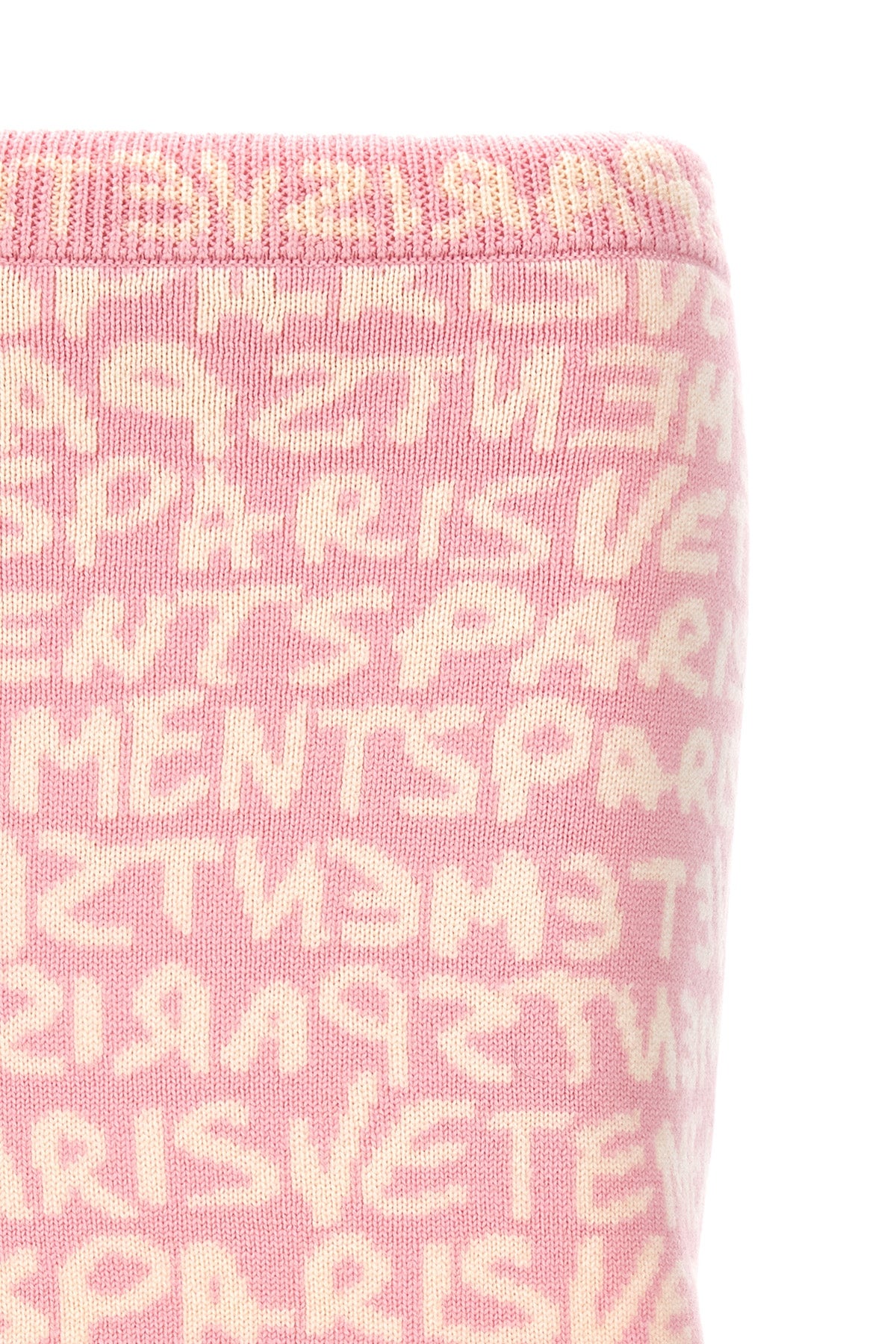 VETEMENTS 'GRAFFITI MONOGRAM' SKIRT WE64KN900PWPINKWHITE