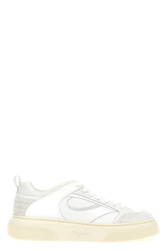 FERRAGAMO SNEAKER 'CASSINA MIX' 0760113BIANCO