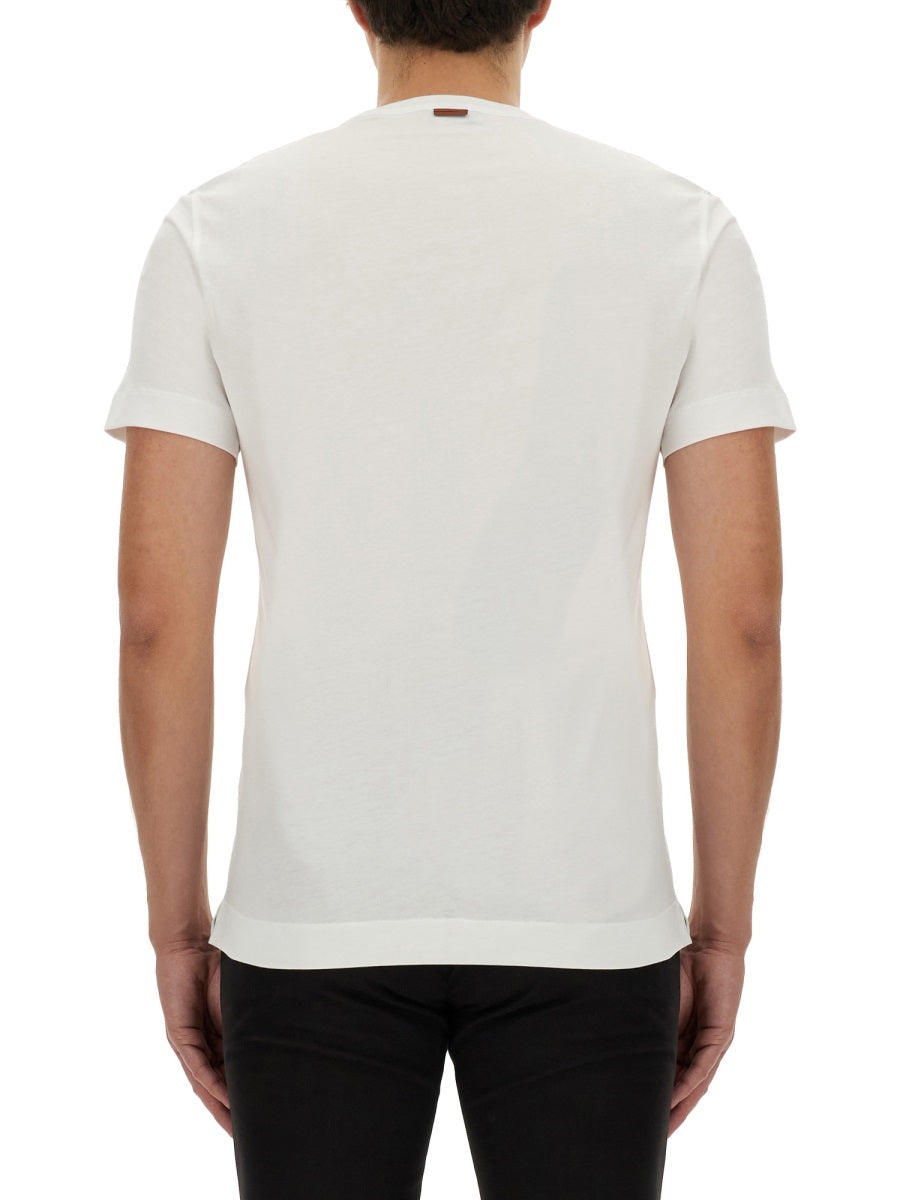 ZEGNA T-SHIRT WITH LOGO E7360A5B760N00-001