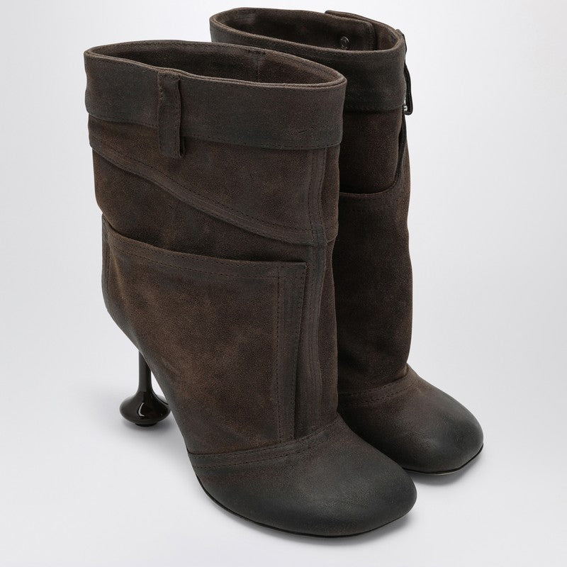 LOEWE Toy grey suede boot LLST285X05LEP_LOEW-3170