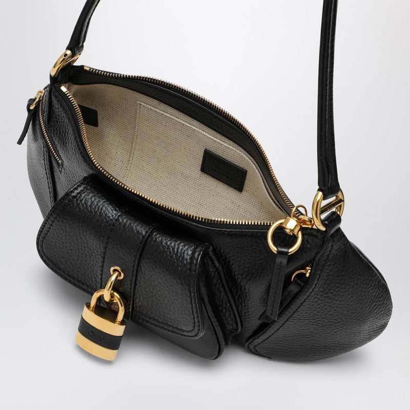 Chloé The 99 black grained leather bag CHC24AS710N84P_CHLOE-001