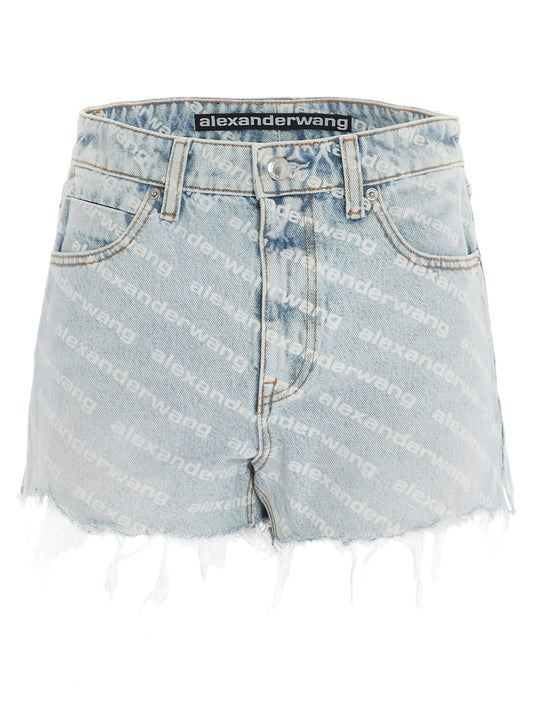 alexanderwang BITE LOGO DENIM SHORTS 4DC2204781270