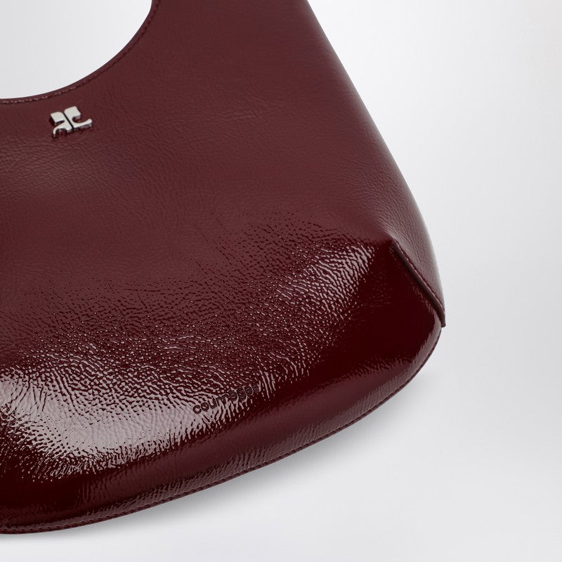 Courrèges Holy Naplak leather bag burgundy 424GSA102CR0043P_COURR-4031