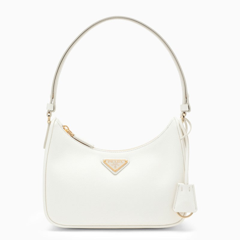 Prada Re-Edition white mini bag in Saffiano 1BC204JOMNZVO_PRADA-F097W