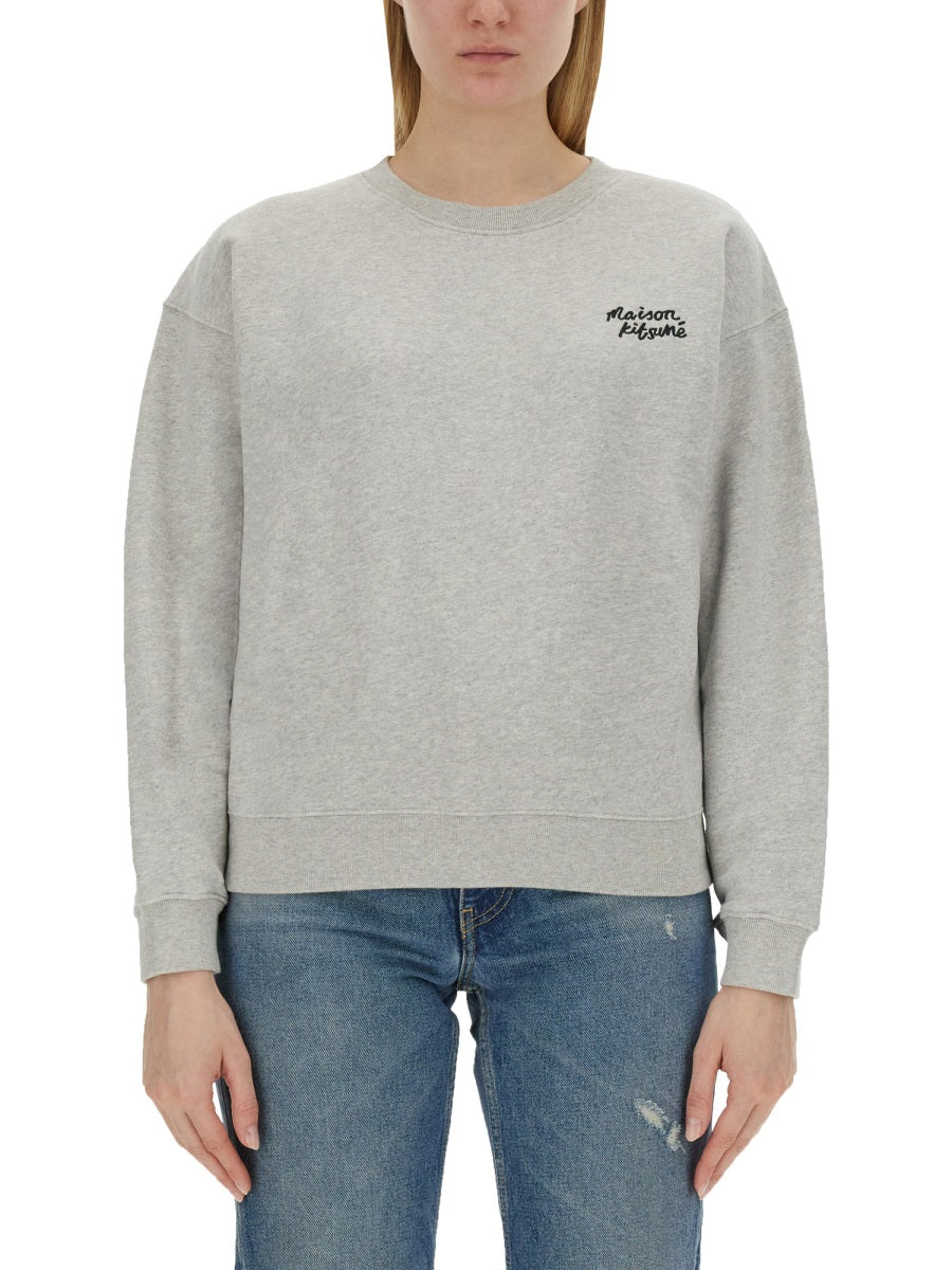 Maison Kitsuné SWEATSHIRT WITH LOGO EMBROIDERY MW00314KM0307O121