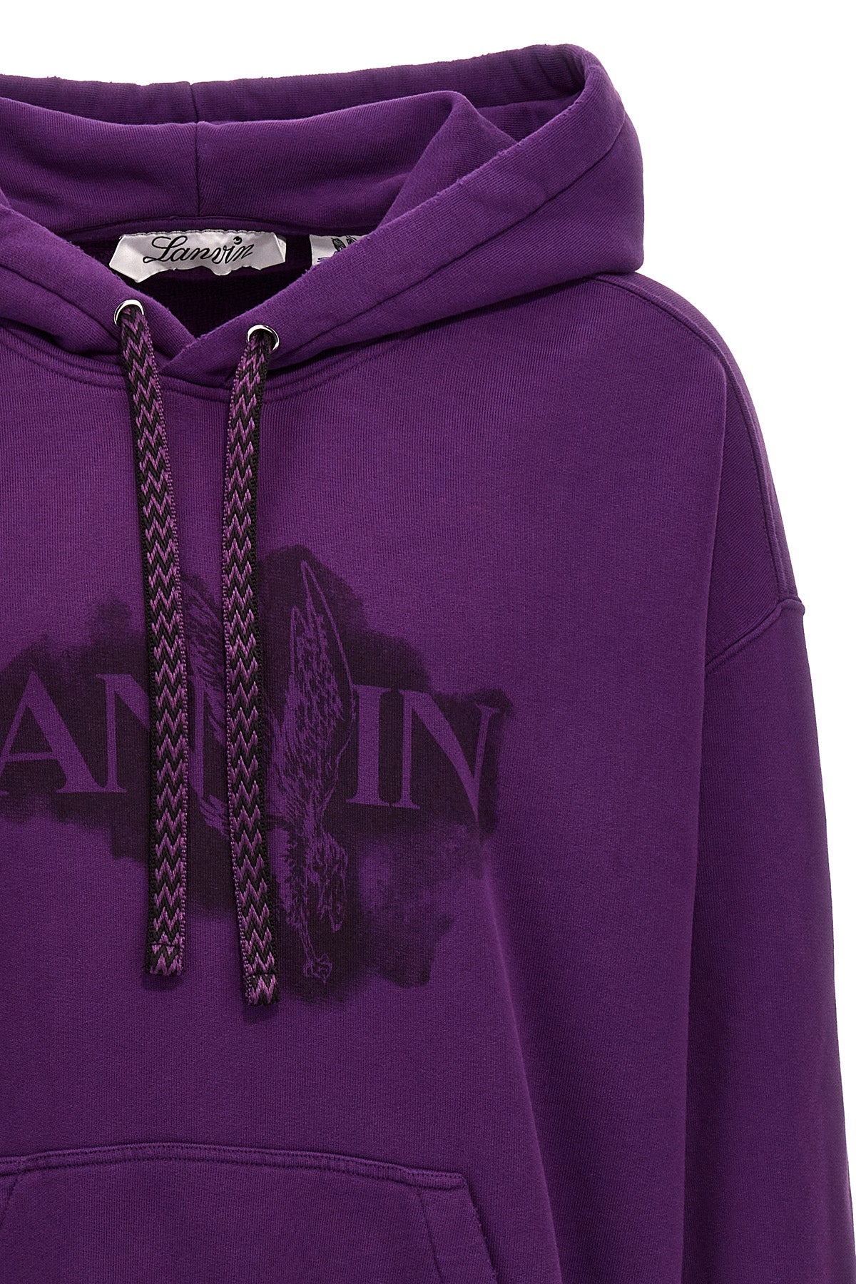 LANVIN LOGO PRINT HOODIE RUHO0005J124P24750