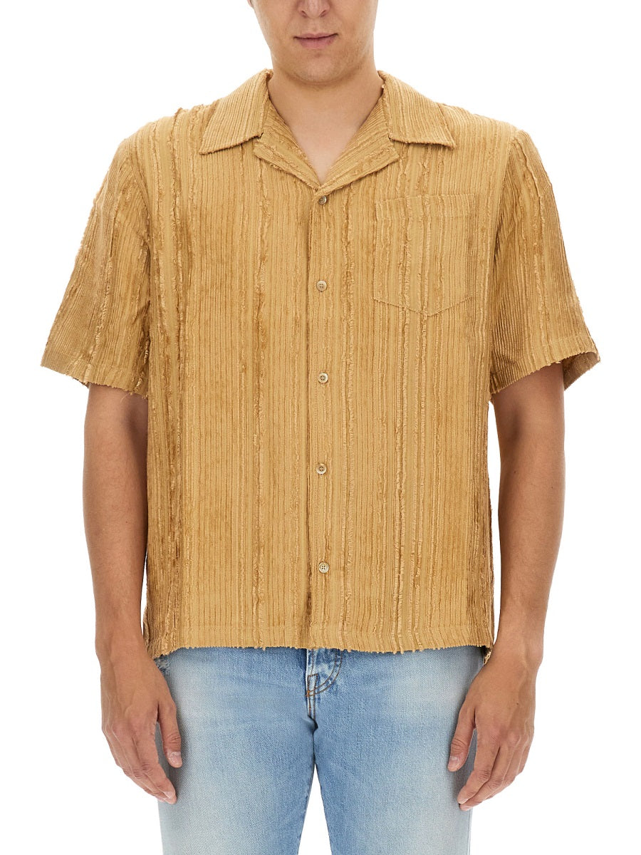 Séfr SHIRT "DALIAN" PREFW24DALIANFLUBEIGESTRIPE