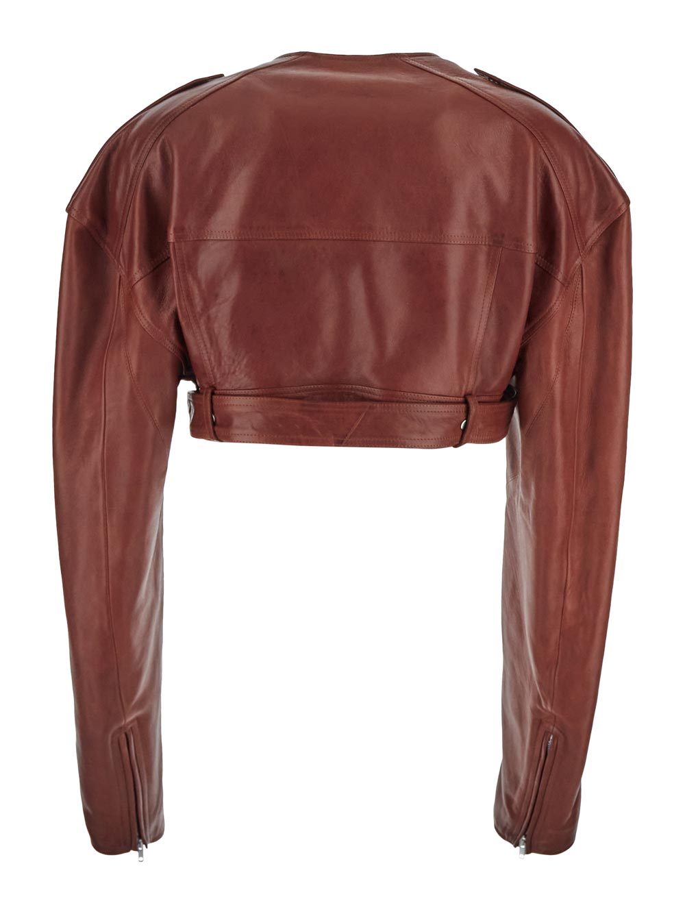 Rick Owens Leather Jacket red RO01D2790LNV73