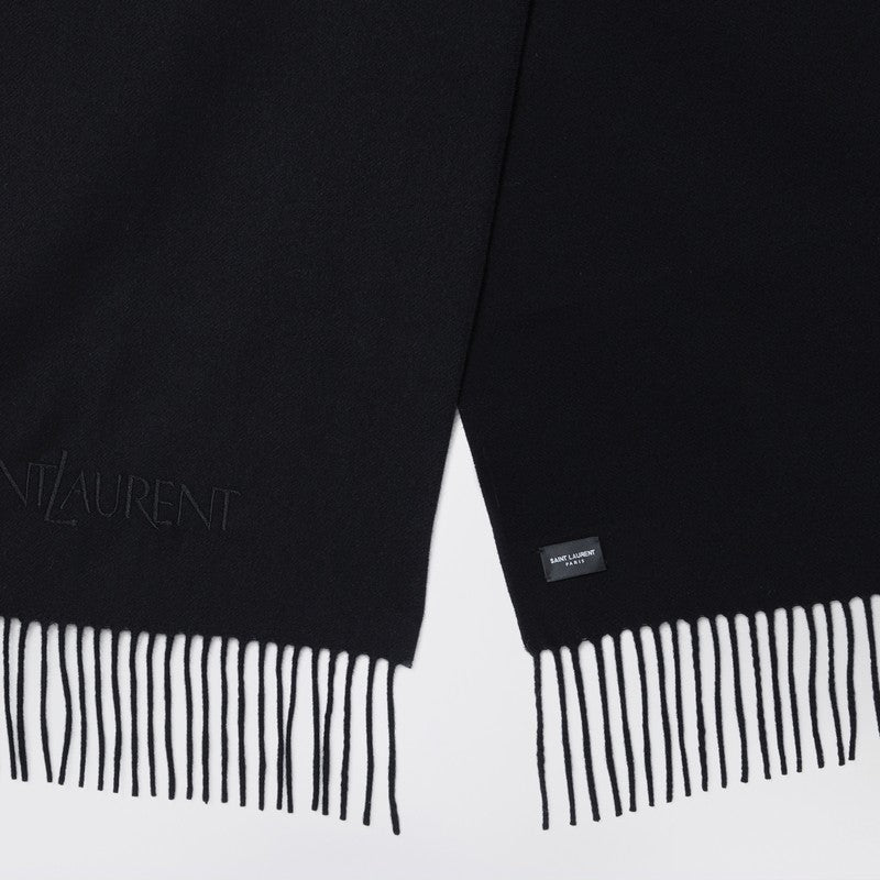 Saint Laurent Black cashmere scarf 748959U3Y201P_YSL-1060