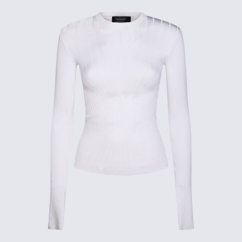 MUGLER Sweaters White 24F2TO071911161003