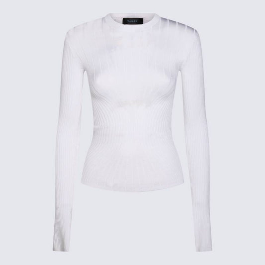 MUGLER Sweaters White 24F2TO071911161003