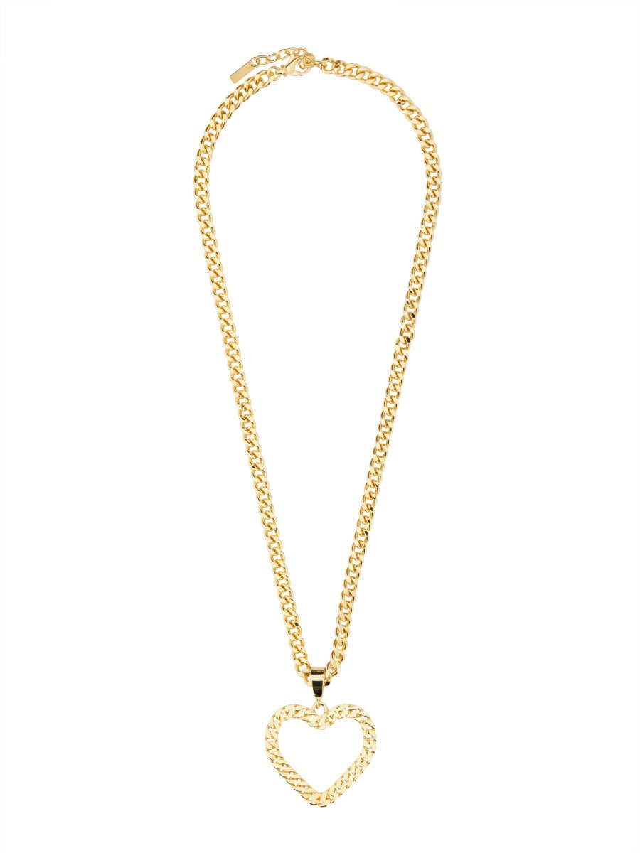 MOSCHINO CHAIN HEART NECKLACE 915984630606