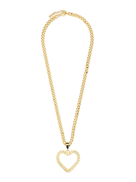 MOSCHINO CHAIN HEART NECKLACE 915984630606