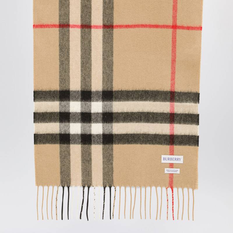 Burberry Cashmere scarf with Check motif 8076576130655Q_BURBE-A7026