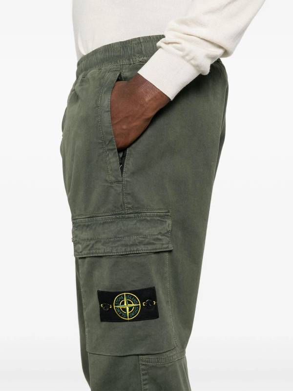 STONE ISLAND Trousers Green 8115313L1V0159