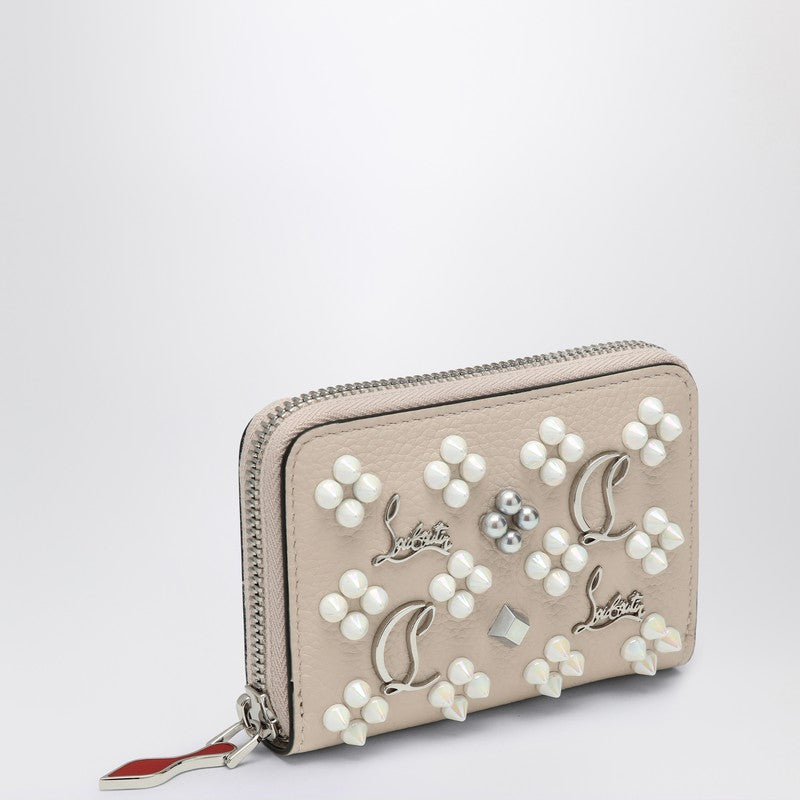 Christian Louboutin Panettone coin purse in grained calfskin and spikes 3175223LEP_LOUBO-F609