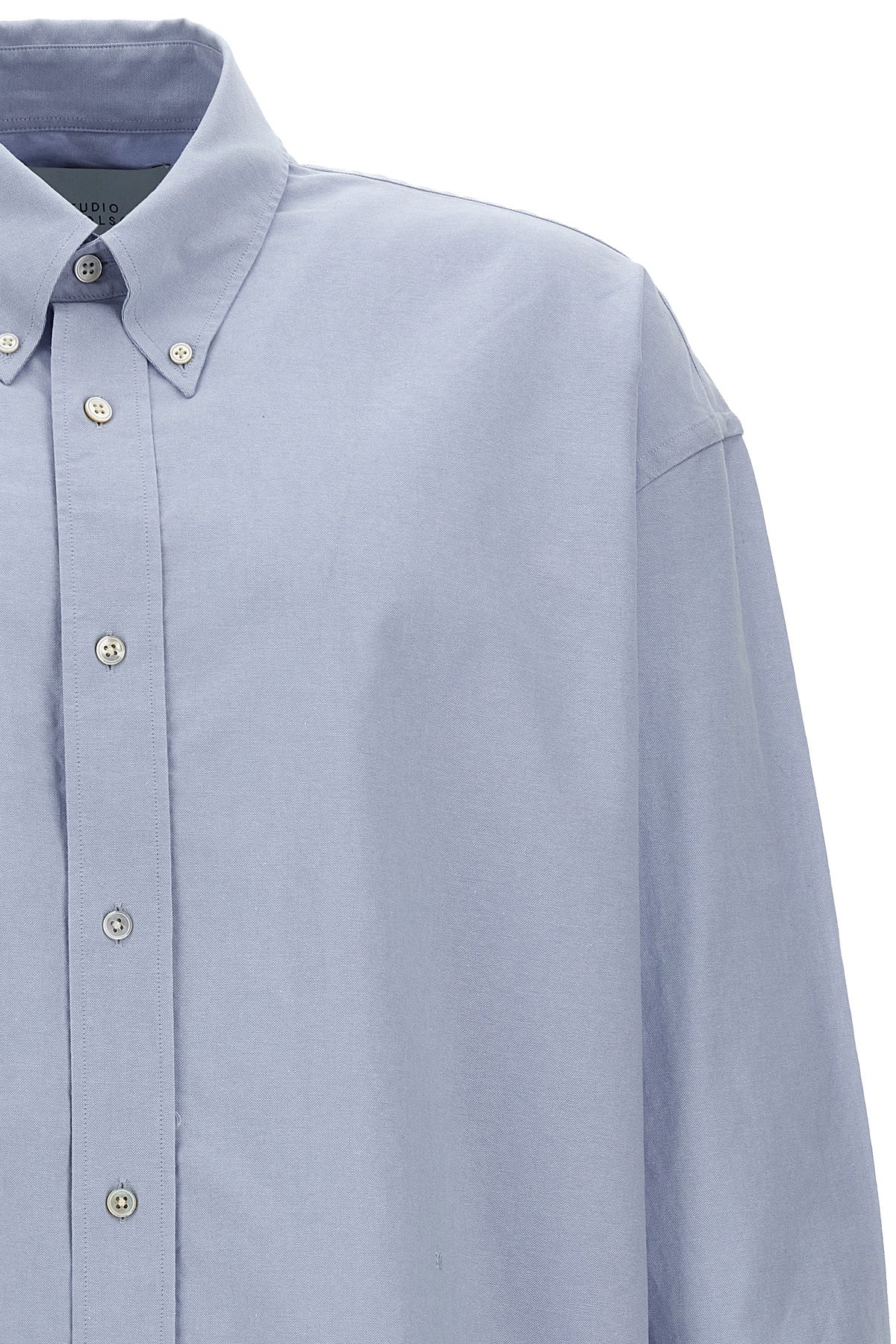 Studio Nicholson LOGO SHIRT RUSKINOXFORDBLUE