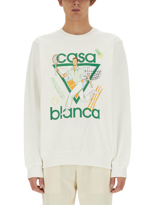 Casablanca SWEATSHIRT WITH LOGO U-MPS24-JTP-00102LEJEU