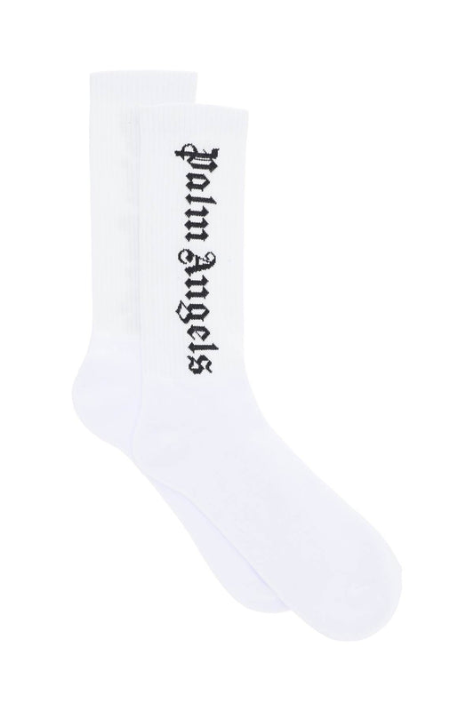 Palm Angels vertical logo socks PMRA001E23FAB0010110