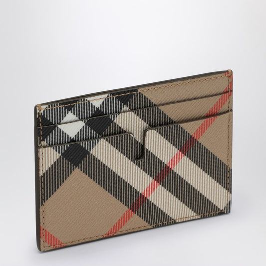 Burberry Beige card holder with Check motif 8091914160296P_BURBE-A2021