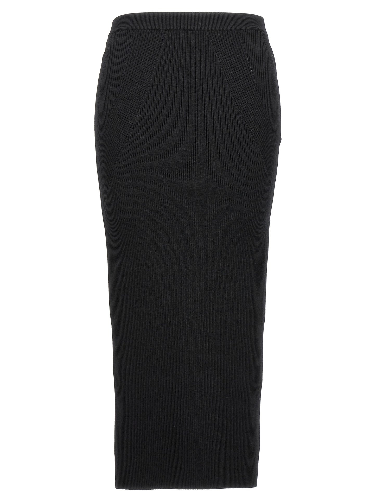 Alexander McQUEEN RIBBED MIDI SKIRT 768608Q1A651000