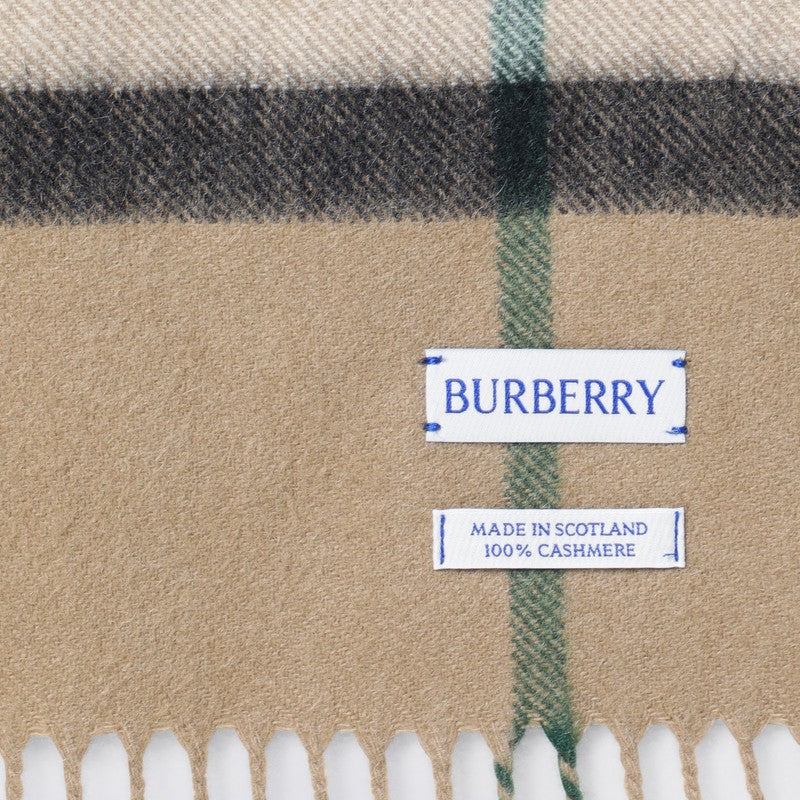 Burberry Beige cashmere check scarf 8091006U110106P_BURBE-C1167