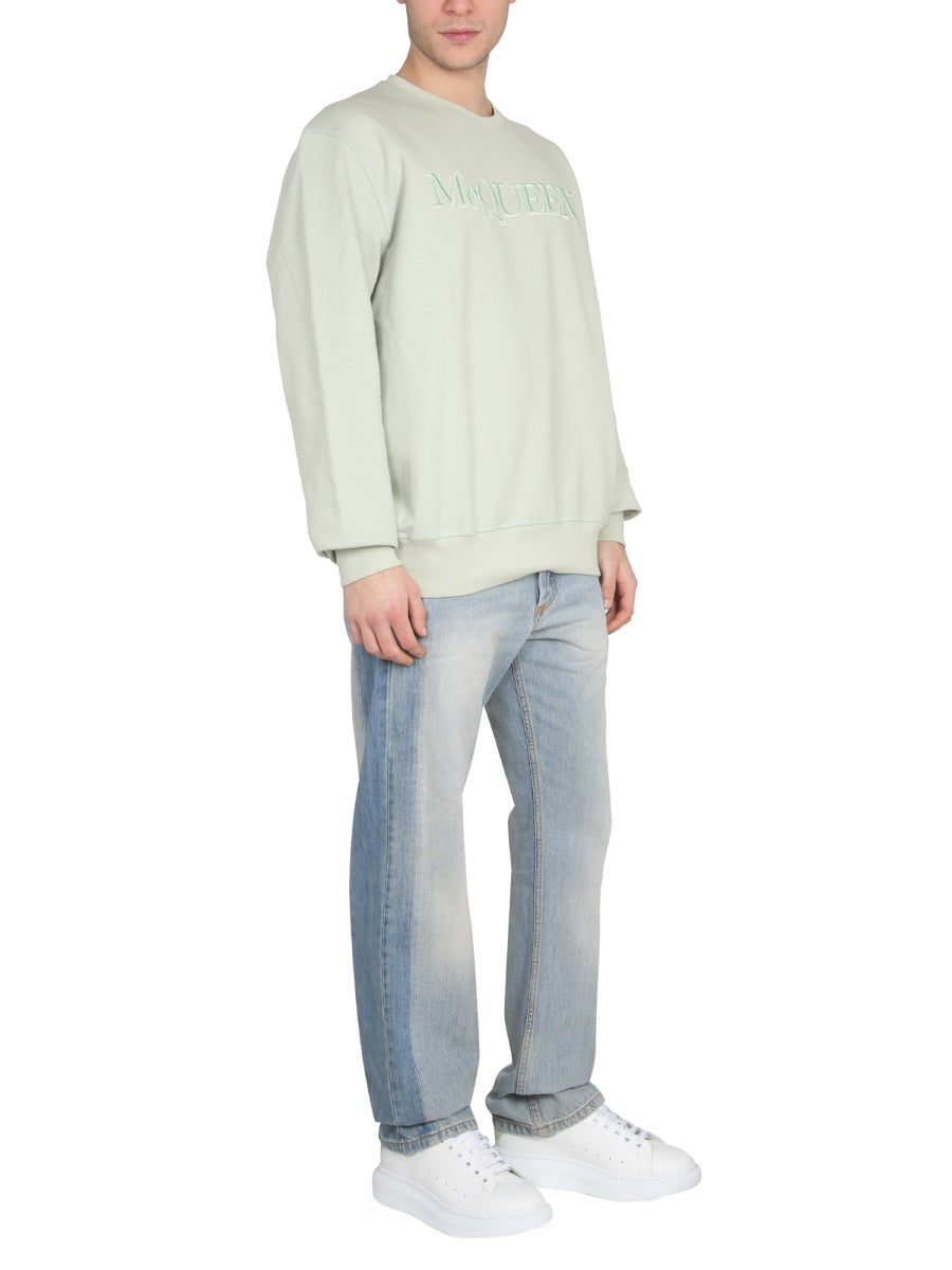 Alexander McQUEEN SWEATSHIRT WITH LOGO EMBROIDERY 688719QUX964920