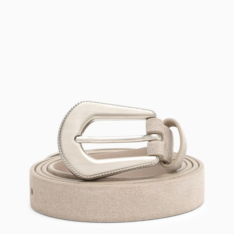 Brunello Cucinelli Hazelnut-coloured suede belt M0DELC240LEO_CUCIN-C8767