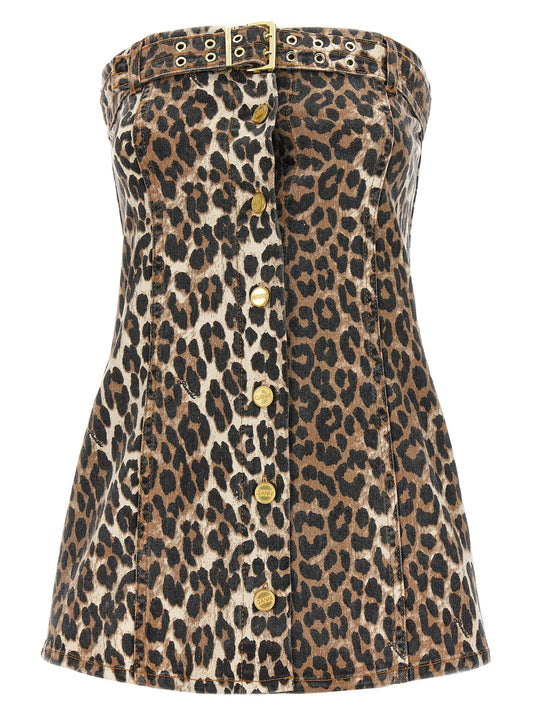 GANNI 'LEOPARD' TOP J1442943