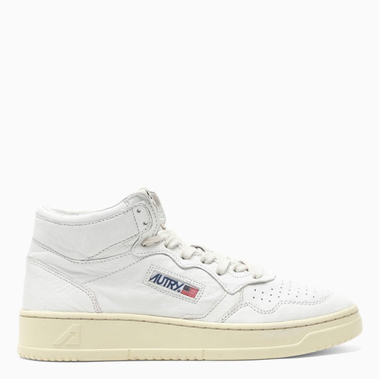 AUTRY White leather high-top sneakers AUMWGG04M_AUTRY-WHT