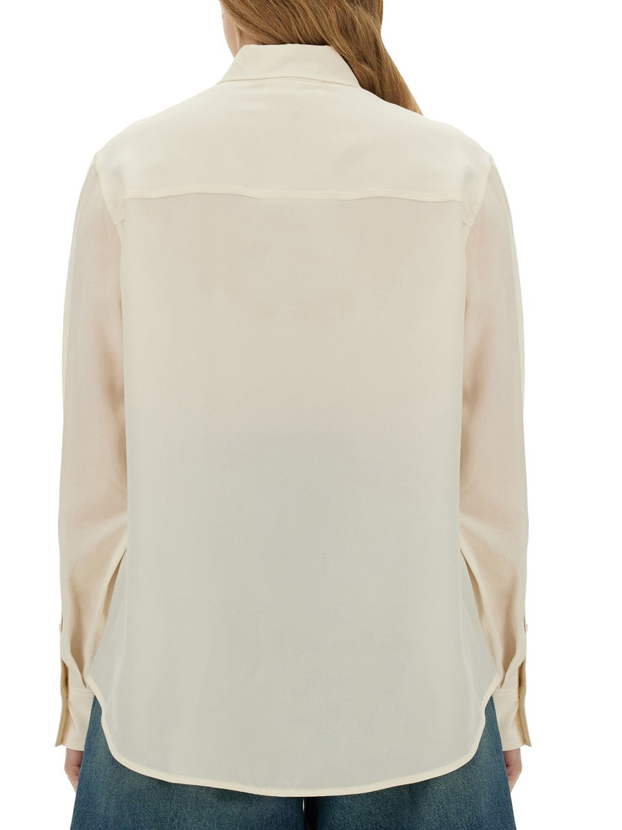 VICTORIA BECKHAM SILK SHIRT 1224WSH005505AIVORY